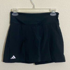 ADIDAS Women's G Club Pleated Skirt w Inner Shorts BLACK Size M